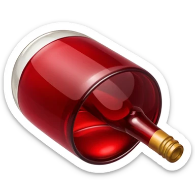 wine colored sticker