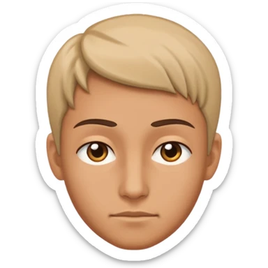 head turned and looking to the side with judgement sticker