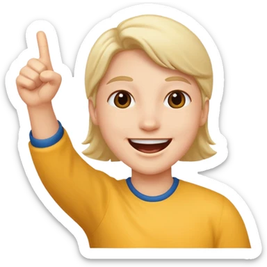 happy cheering  sticker