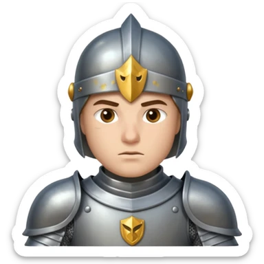 brave knight sticker