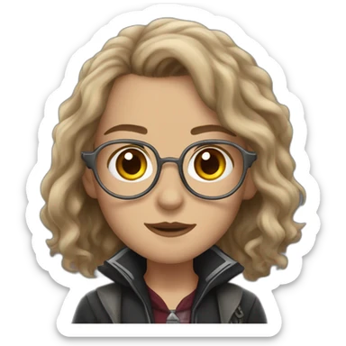 Metal hermione granger sticker