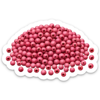 Create a pile of pink pepper (the spice) sticker