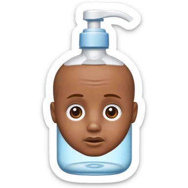 Diddy’s head as the top of a bottle of baby oil sticker