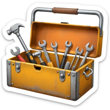 Toolbox with multiple tools sticker