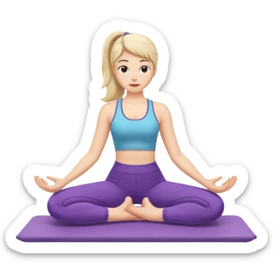 pilates girl  sticker