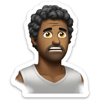 Imagine someone is angry and good mood both mix sticker