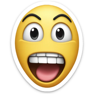 excited emoji sticking tongue out sticker