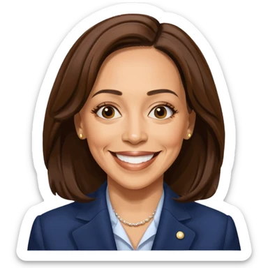 kamala harris happy sticker