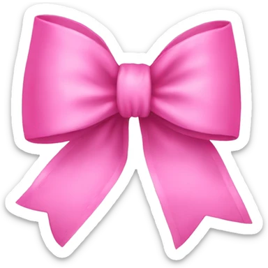 pink bow sticker