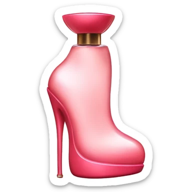 good girl blush heel perfume  sticker