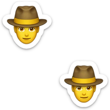 only yellew hat sticker