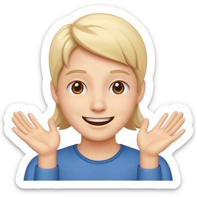 Personne qui fait semblant de croire en quelqu'un  sticker