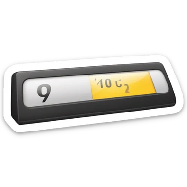 space bar counter sticker