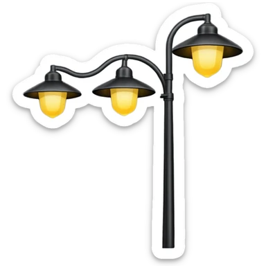modern streetlights, US sticker