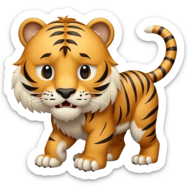 a Saber-toothed tiger Ice Age sticker