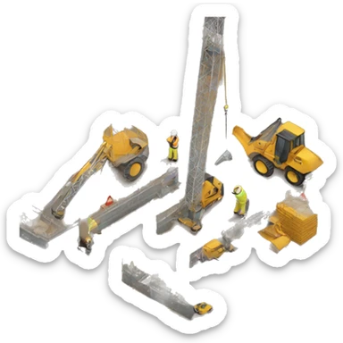 construction site plot sticker