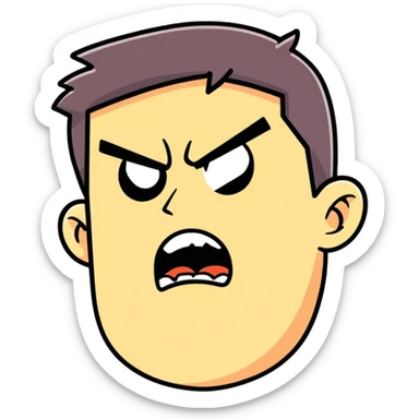 Extreme rage sticker
