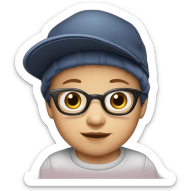 baby-londonien-casquette-lunette sticker