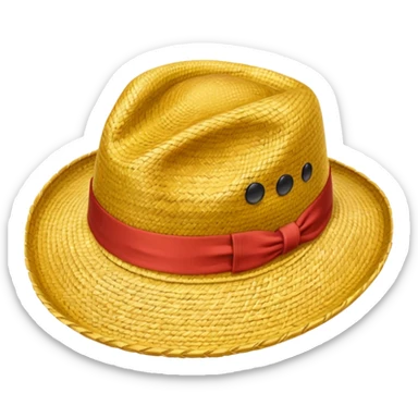chapeau de paille de luffy one piece sticker