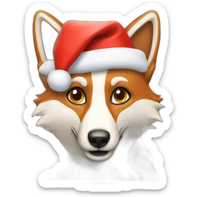 Noël renard sticker