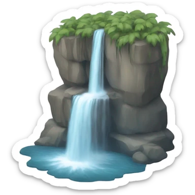 waterfall sticker