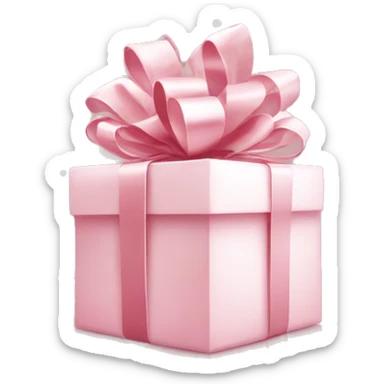 Light pink Christmas gifts under a white Christmas tree  sticker