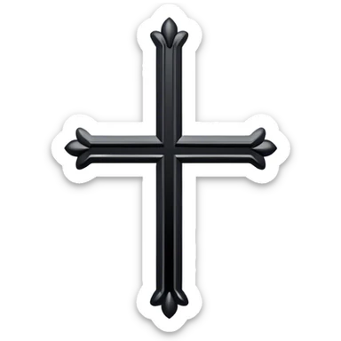 Ein Kreuz in fineline sticker