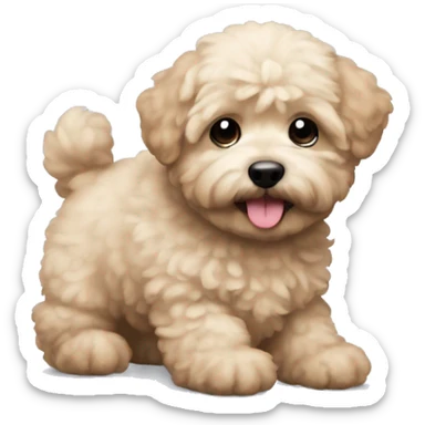 poochon puppy sticker
