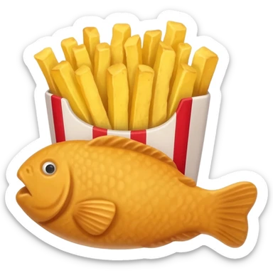 chips and fish sticker