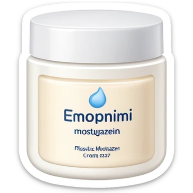 body moisturizer cream pot with label sticker