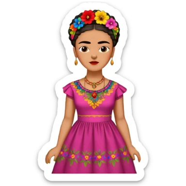 Frida Kahlo un garden sticker
