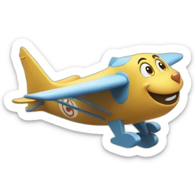 Un chat volant sticker