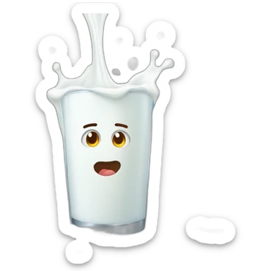 spilled milk sticker