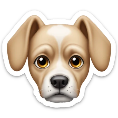 Judgmental looking dog sticker