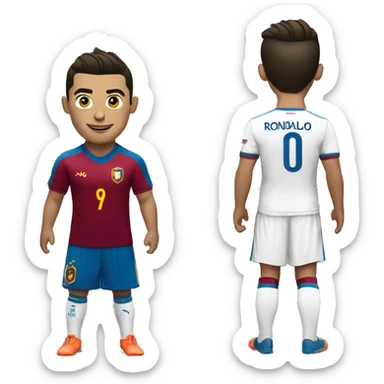 Cristiano Ronaldo with the Venezuela national team shirt, pointing up sticker