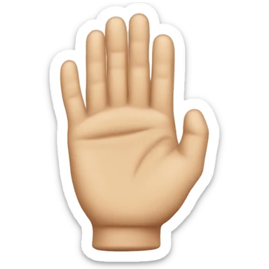 Mano de costado sticker