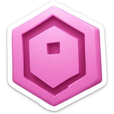 Pink geolocation sign sticker