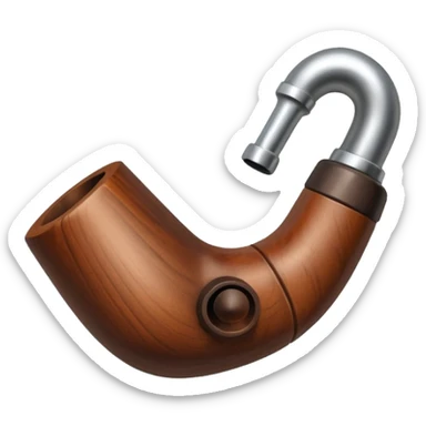 pipe en bois de magritte sticker
