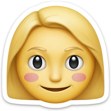 quiet and resentful smiley face sticker