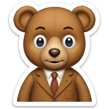 Mr Bean Teddy sticker