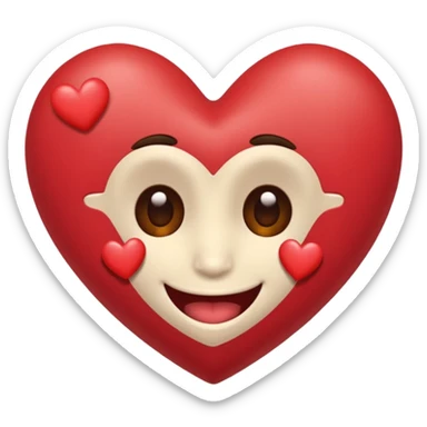 Perezoso con corazones en la cara y los ojos serrados sonriendo como enamorado sticker