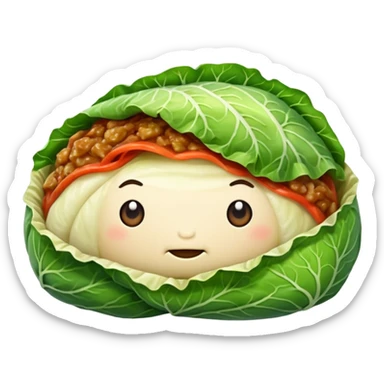 Cabbage roll  with no face sticker