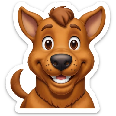 big nose scooby jew sticker