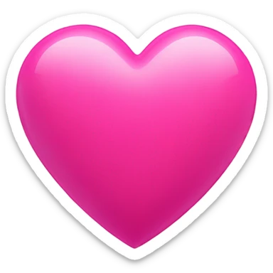 Pink heart sticker
