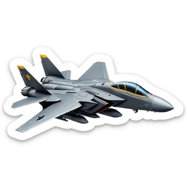 F-14 Tomcat - Grumman (Model Year: 2020) (stealth grey) sticker
