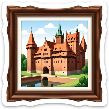 Cinematic Realistic Malbork Castle  Emoji sticker