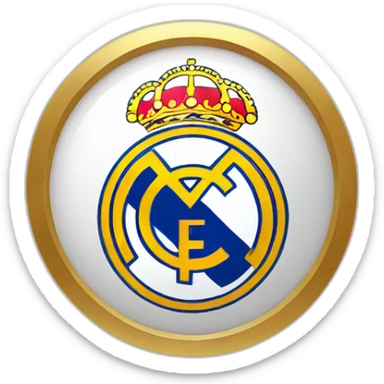 La logo du Real Madrid dans une poubelle sticker