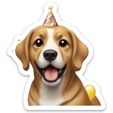Dog Happy Birthday  sticker