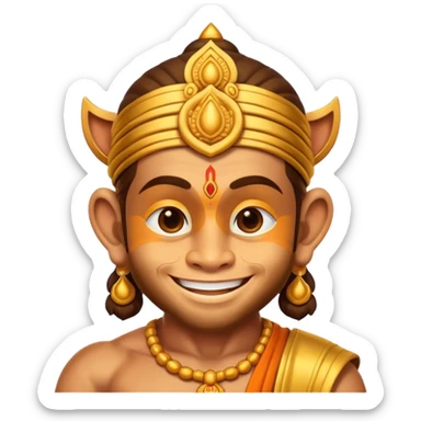 Hanuman ji god giving blessings  sticker