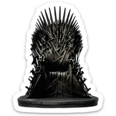 Iron throne sticker